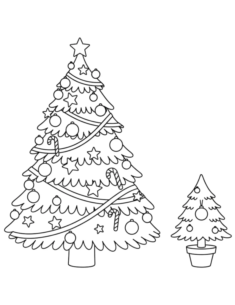 Big and Small Christmas Tree