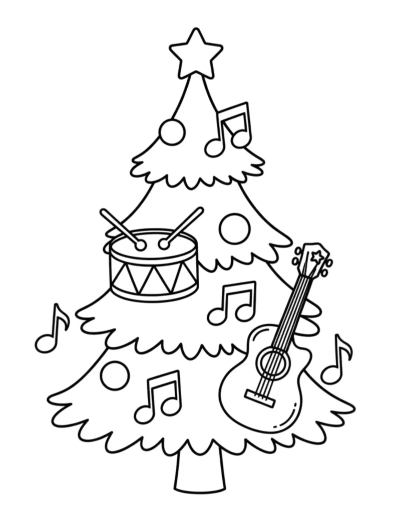 Music Themed Christmas Tree