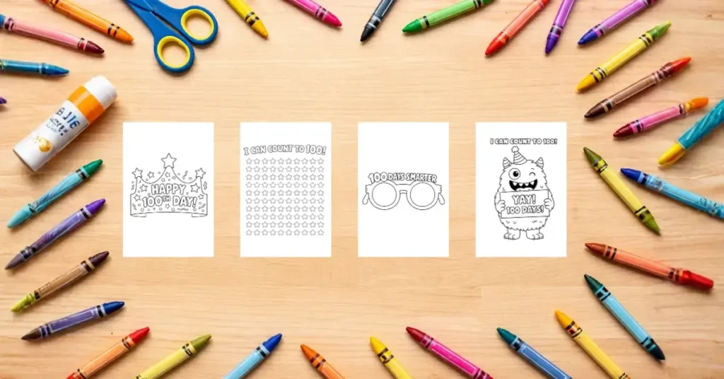 100th Day of School Coloring Pages (Free Printable PDF) 1 100th Day of School Coloring Pages