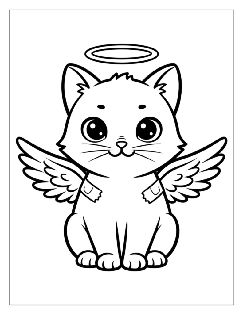 Angel Cat with Wings