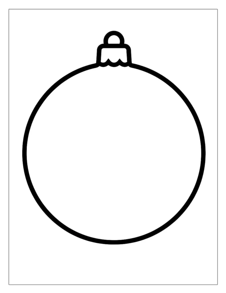 Blank Christmas Ornament Template