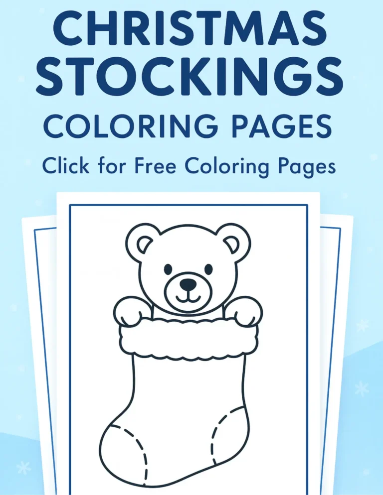 Christmas Stocking Coloring Pages