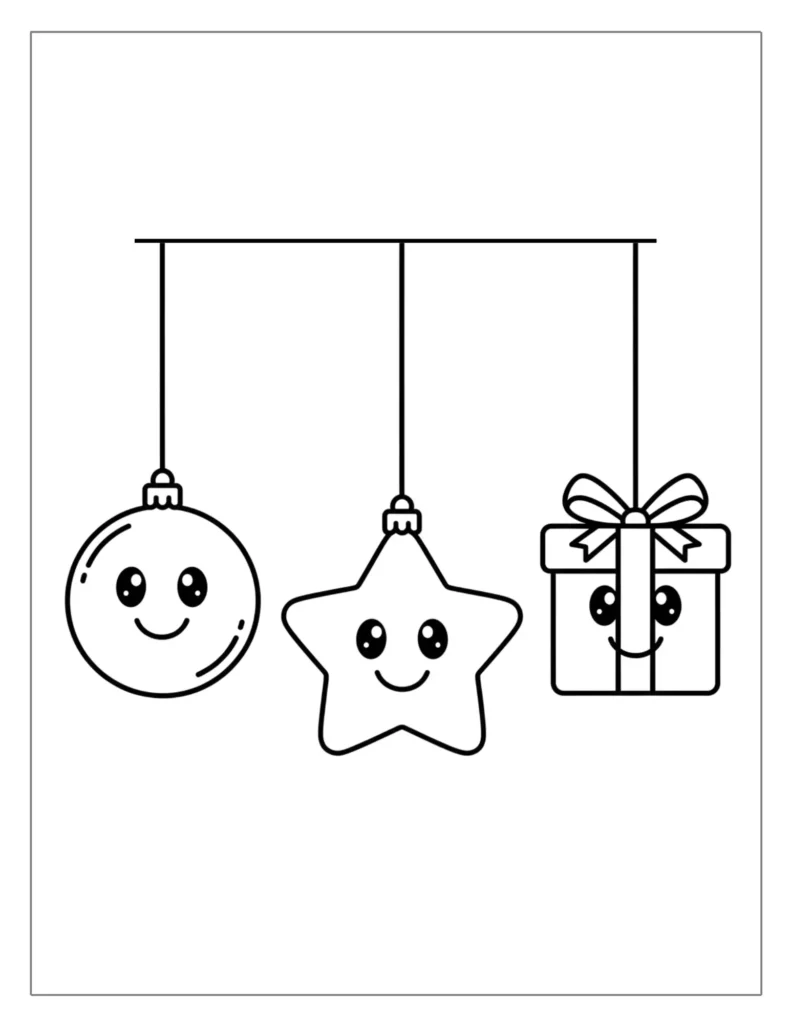 Hanging Christmas Ornaments Set