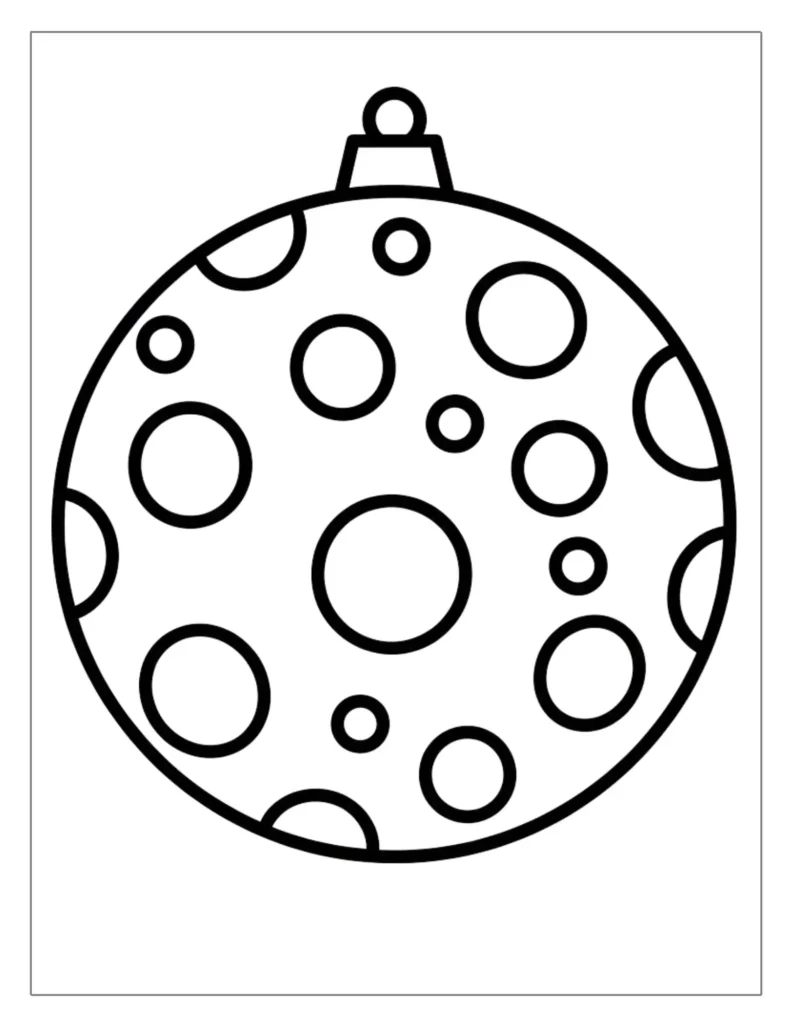 Polka Dot Christmas Bauble