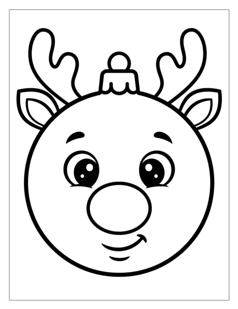 Reindeer Face Ornament