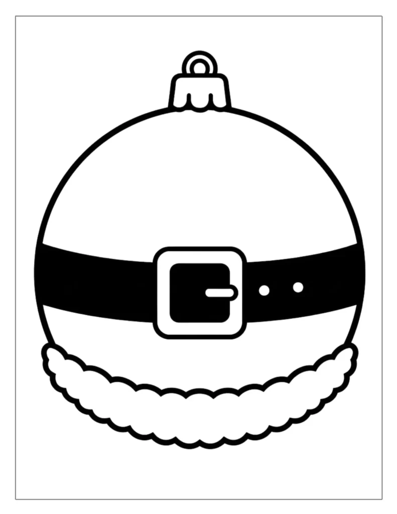 Santa Belt Ornament