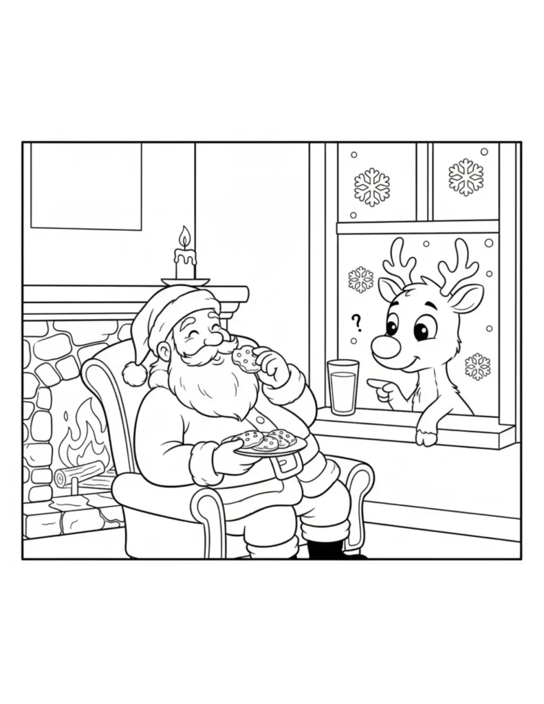 Santa Eating Cookies
