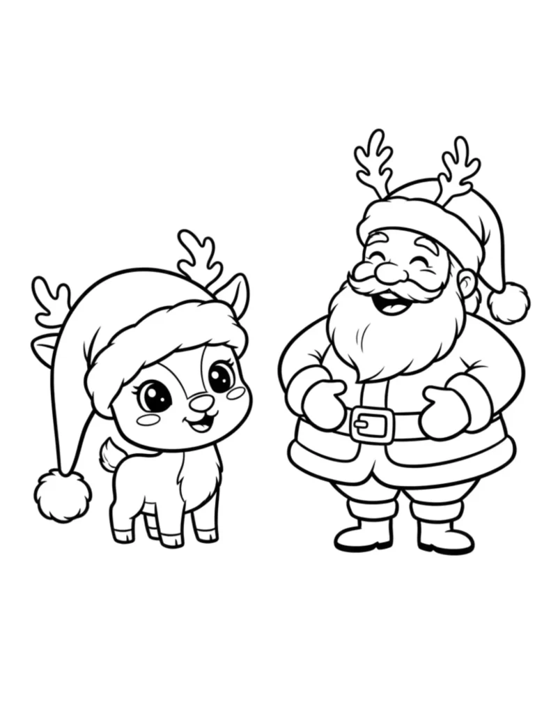 Santa and Reindeer Hats