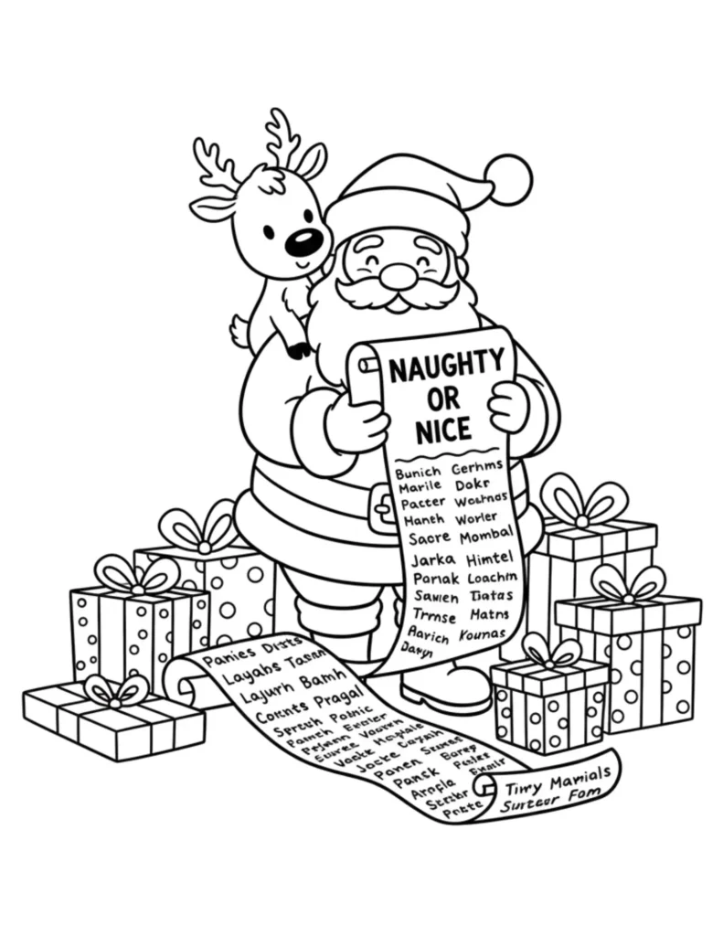 Santa with Naughty List