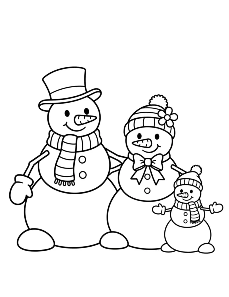 Snowman Family